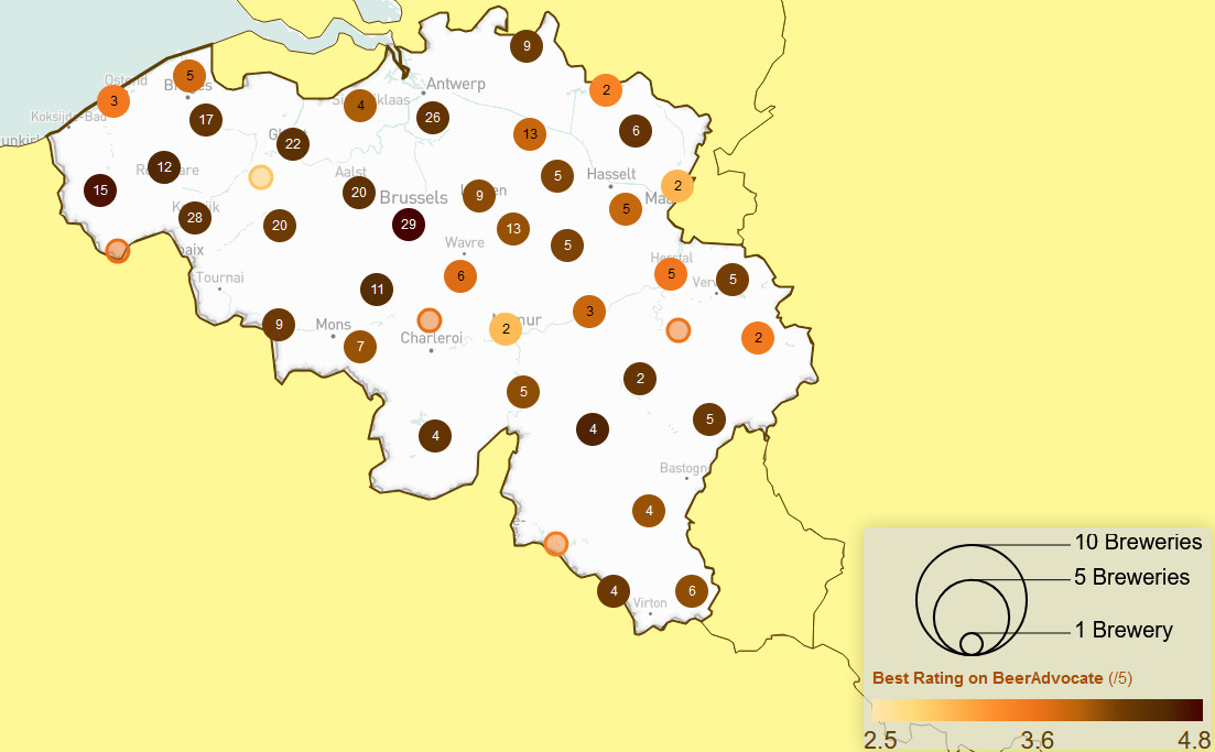 World beers visualisation